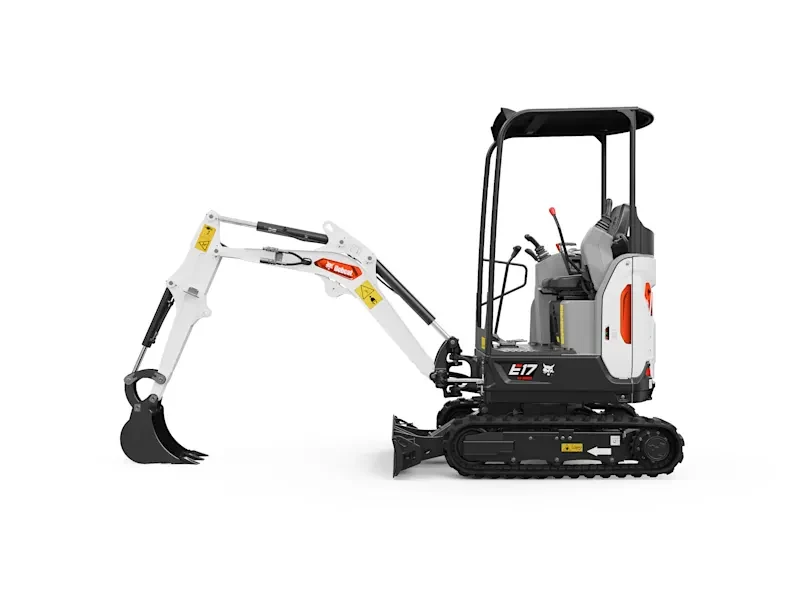 Mini-pelle Bobcat E17 - compact 1.7 tonne pour acces restreints